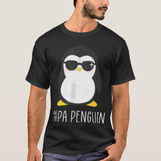 ペンギンパパ - おもしろ可愛いパパ Tシャツ