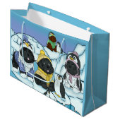 ペンギンパピー行進 ラージペーパーバッグ (正面アングル)