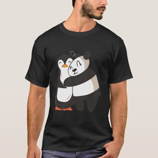 ペンギンパンダラブ Tシャツ (正面)