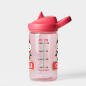 ペンギンパーソナライズされたウォーターボトル(タイムライン付き) ウォーターボトル (左面)