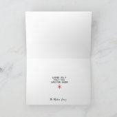 ペンギンパーソナライズされたクリスマスカード シーズンカード (内部)