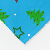 ペンギンパーソナライズされたグスカイブルー フリースブランケット (角)