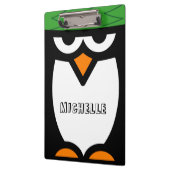 ペンギンパーソナライズされた風のクリッおもしろいプボード クリップボード (左)