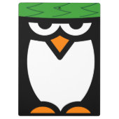 ペンギンパーソナライズされた風のクリッおもしろいプボード クリップボード (裏面)