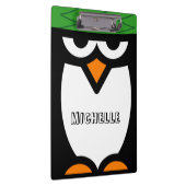 ペンギンパーソナライズされた風のクリッおもしろいプボード クリップボード (右)