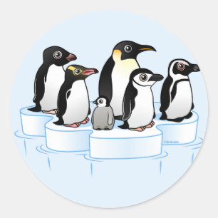 ペンギンパーティー ラウンドシール
