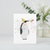 ペンギンパーティー - 動物たちのパーティ ポストカード (スタンド正面)