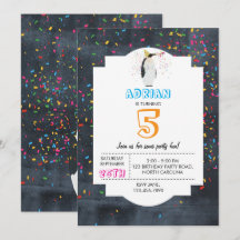 ペンギンパートリング – 動物パーティーボーイガール誕生日