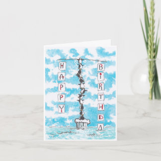 ペンギンピラミッド誕生日カード カード