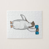 ペンギンフィットネスダンベル ジグソーパズル (横)