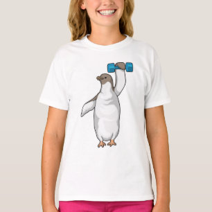 ペンギンフィットネスダンベル Tシャツ