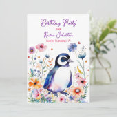 ペンギンフラワーズガールズ誕生日 招待状 (スタンド正面)