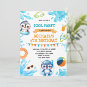 ペンギンプールパーティーのご案内 招待状 (スタンド正面)