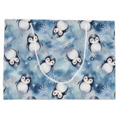 ペンギンベビーシャワー大抱き枕 ラージペーパーバッグ (裏面)