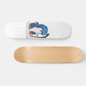 ペンギンホッケー選手 |背景色の選択 スケートボード (横)