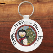 ペンギンホリデーTシャツとギフト キーホルダー (正面)