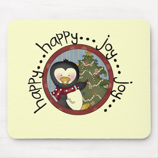 ペンギンホリデーTシャツとギフト マウスパッド (正面)