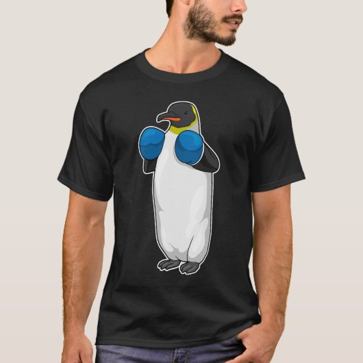 ペンギンボクサーボクシング手袋 Tシャツ (正面)