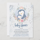 ペンギンボーイベビーバーチャルシャワー 招待状 (正面)
