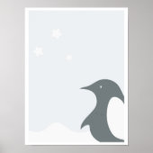 ペンギンポスター。子供部屋向けアートプリント ポスター (正面)