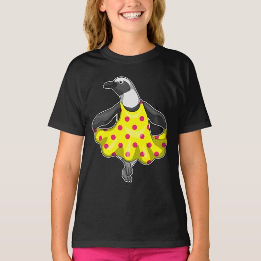 ペンギンポルカドットドレス Tシャツ (正面)