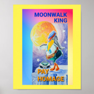 ペンギンムーンウォークオマージュのポスター ポスター