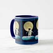 ペンギンムーン野生生物保護者飲みマグカップ マグカップ (正面左)