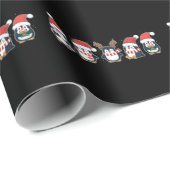 ペンギンメリークリスマスノースポールホリデーアニマル ラッピングペーパー (ロールコーナー)