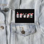 ペンギンメリークリスマスノースポールホリデーアニマル 缶バッジ (インサイチュ)