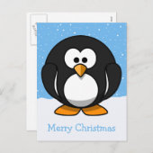 ペンギンメリークリスマス シーズンポストカード (正面/裏面)