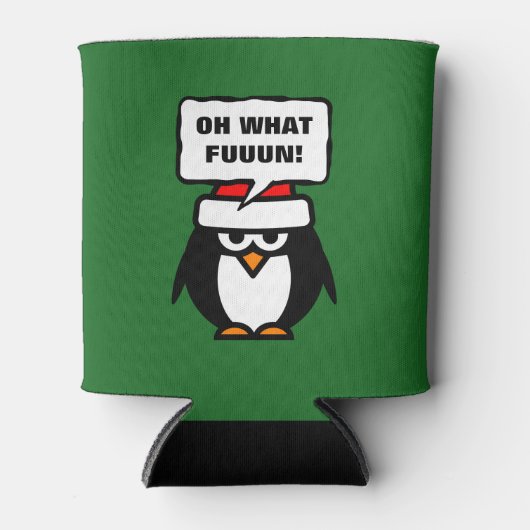 ペンギンユーモアのあるでクリスマスは涼おもしろいしめる 缶クーラー (正面)