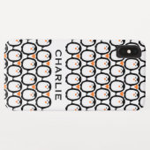 ペンギンラブカスタムモノグラム電話ケース Case-Mate iPhoneケース (裏面(横))