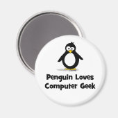 ペンギンラブコンピュータギーク マグネット (正面/裏面)