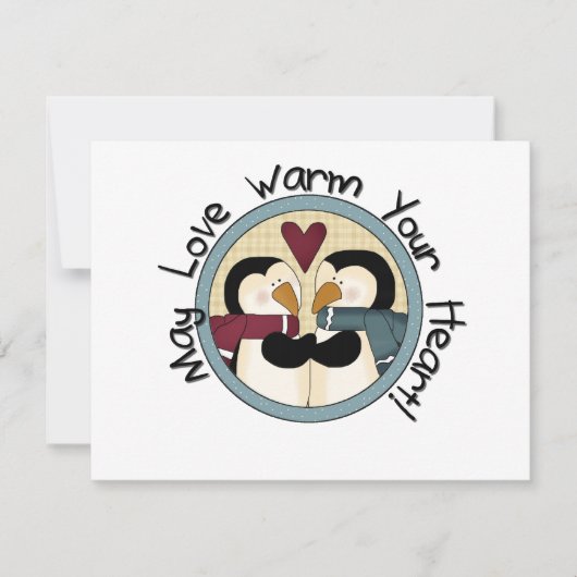 ペンギンラブホリデーTシャツとギフト シーズンカード (正面)