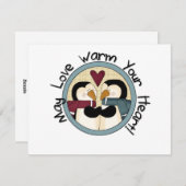 ペンギンラブホリデーTシャツとギフト シーズンカード (正面/裏面)