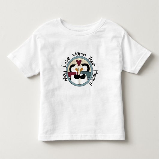 ペンギンラブホリデーTシャツとギフト トドラーTシャツ (正面)