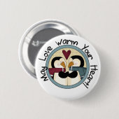 ペンギンラブホリデーTシャツとギフト 缶バッジ (正面&裏面)