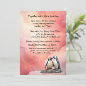 ペンギンラブ結婚式招待状 招待状 (スタンド正面)