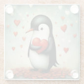 ペンギンラブ1 ガラスコースター (裏面)