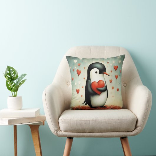 ペンギンラブ1 クッション (椅子)