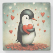 ペンギンラブ1 ストーンコースター (正面)