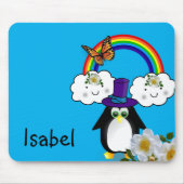 ペンギンレインボーバタフライマウスパッド！マウスパッド マウスパッド (正面)