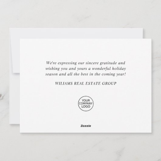 ペンギンレッドスカーフクリスマスグリーテ企業のィング シーズンカード (裏面)