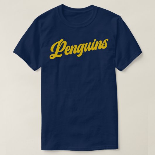 ペンギンレトロピッツバーグペンギン Tシャツ (デザイン正面)