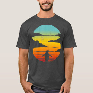 ペンギンレトロヴィンテージ60s 70s男性女性ギフト tシャツ