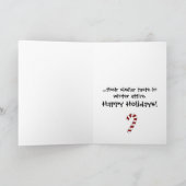 ペンギンン雪だるまホリデーカード シーズンカード (内部)