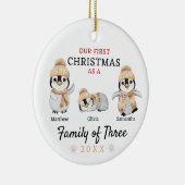 ペンギン三種初めてのクリスマス セラミックオーナメント (右)