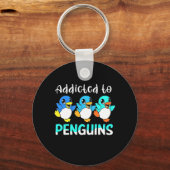 ペンギン中毒である キーホルダー (正面)