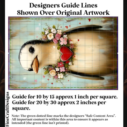 ペンギン予測できな、フローラハートガーランドCH7デコパージュ 薄葉紙