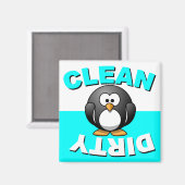ペンギン付きクリーン汚れ食洗機マグネット マグネット (正面/裏面)